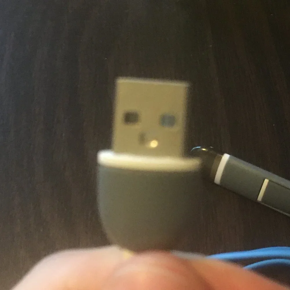 Micro USB Cable 2 in 1 Blue 1M